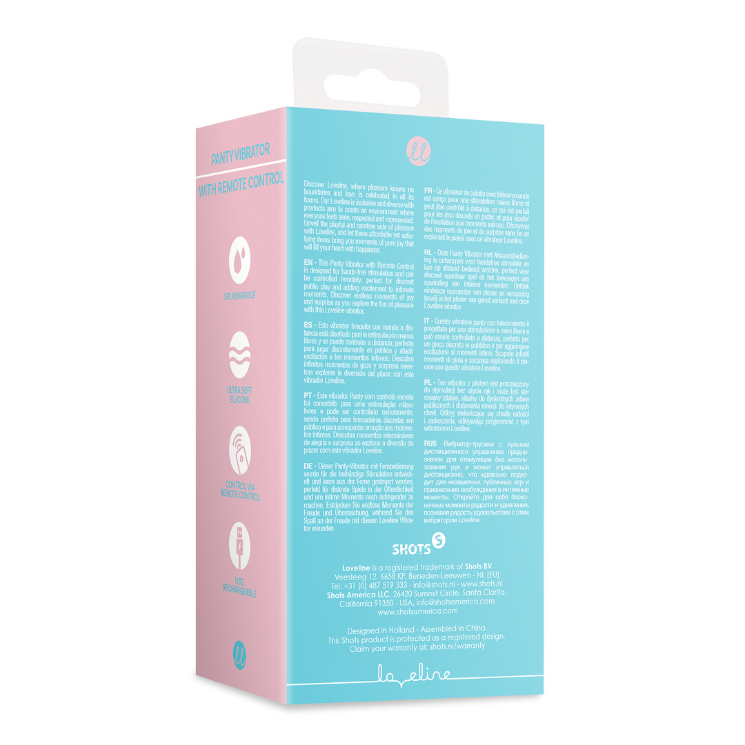 Panty Vibrator mit Fernsteuerung - Arctic Blue