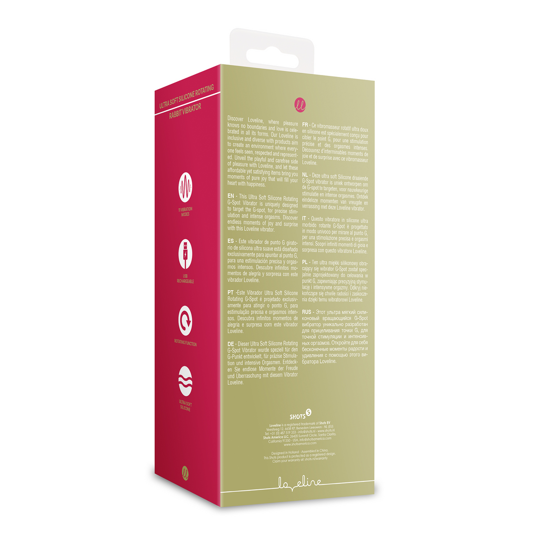 Ultraweicher rotierender Rabbit-Vibrator aus Silikon