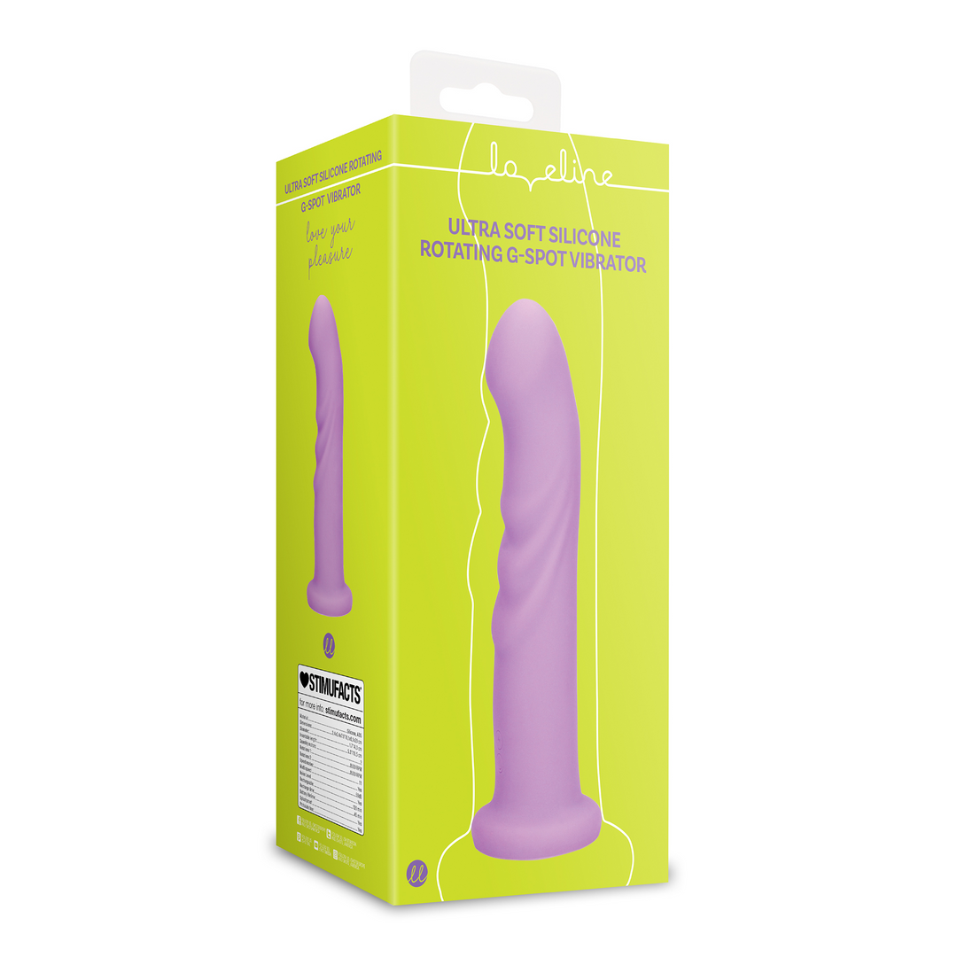 Ultra Soft Silikon Rotierender G-Punkt Vibrator - Lavender Spectacle