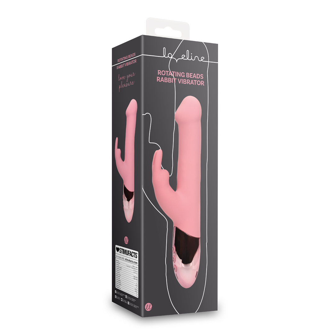 Rabbit Vibrator mit rotierenden Perlen - Pink Arabesque