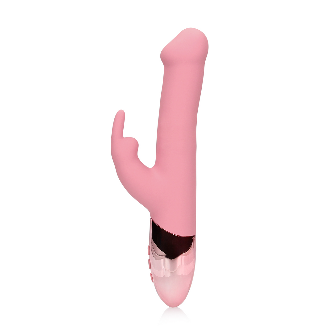 Rabbit Vibrator mit rotierenden Perlen - Pink Arabesque