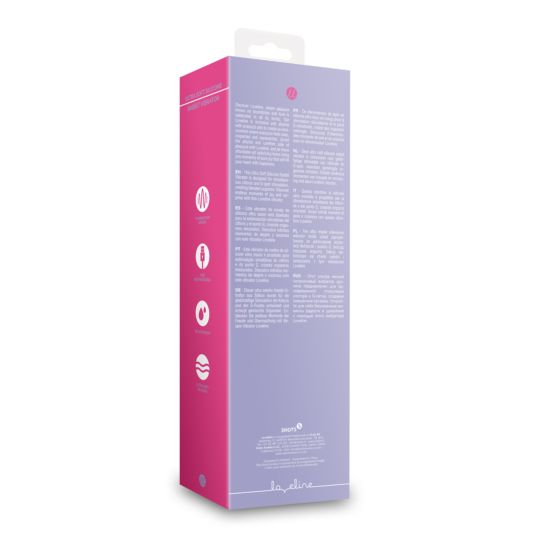 Ultra weicher Silikon Rabbit Vibrator - Exotic Fuchsia