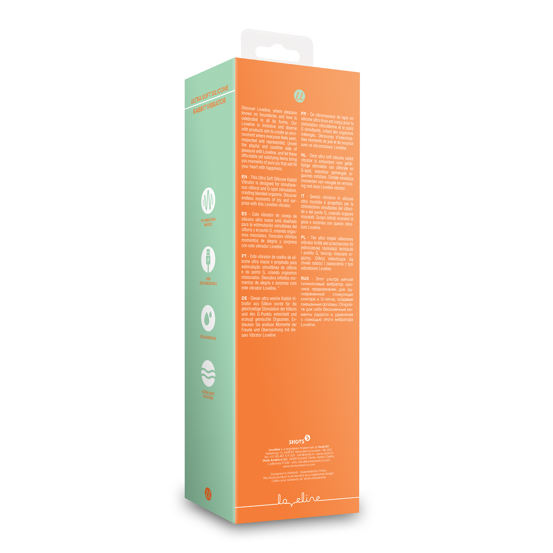 Ultra weicher Silikon Rabbit Vibrator - Ceramic Peach