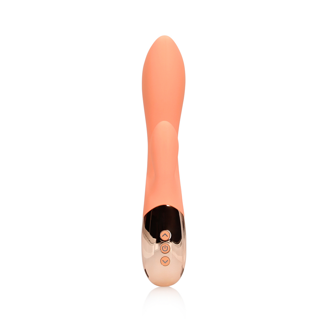 Ultra weicher Silikon Rabbit Vibrator - Ceramic Peach