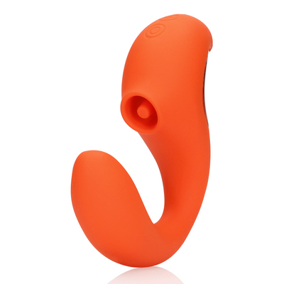 G-Punkt Vibrator mit klitoraler Puls Welle - Untamed Orange