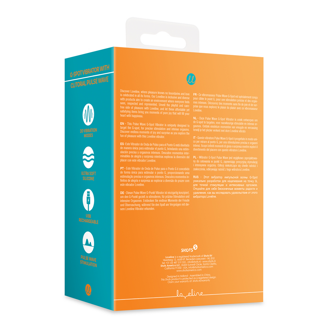 G-Punkt Vibrator mit klitoraler Puls Welle - Untamed Orange