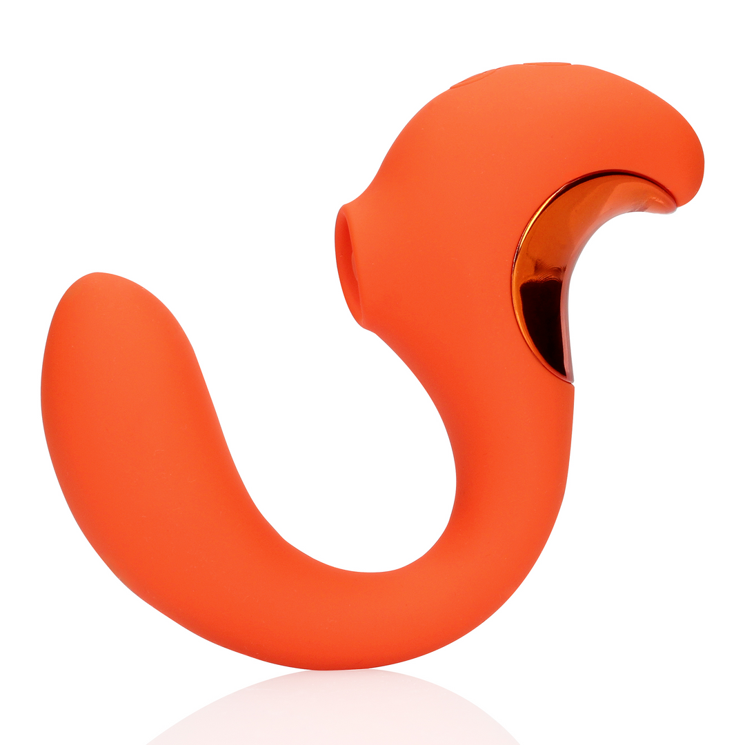 G-Punkt Vibrator mit klitoraler Puls Welle - Untamed Orange