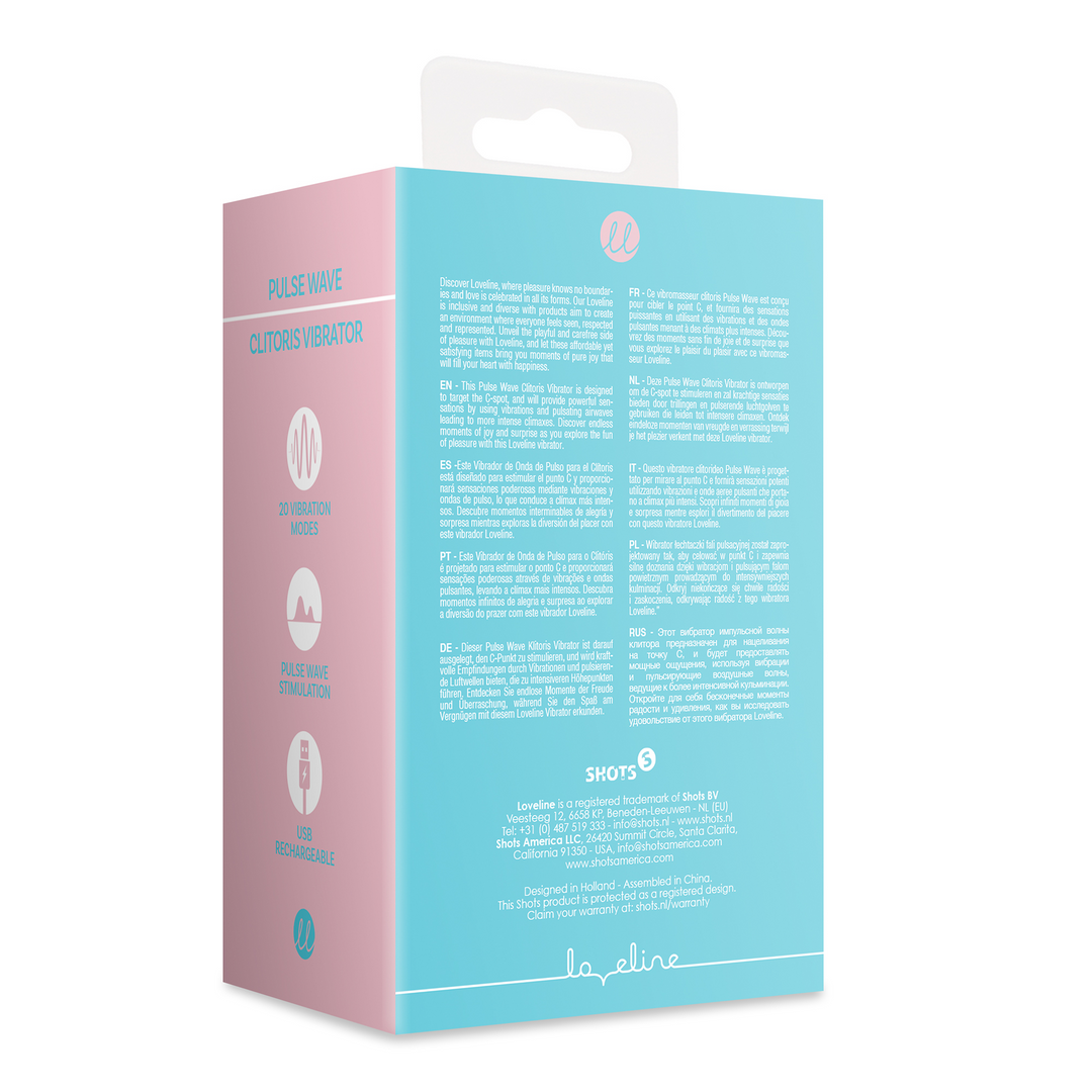 Puls Wellen Klitoris Vibrator - Arctic Blue