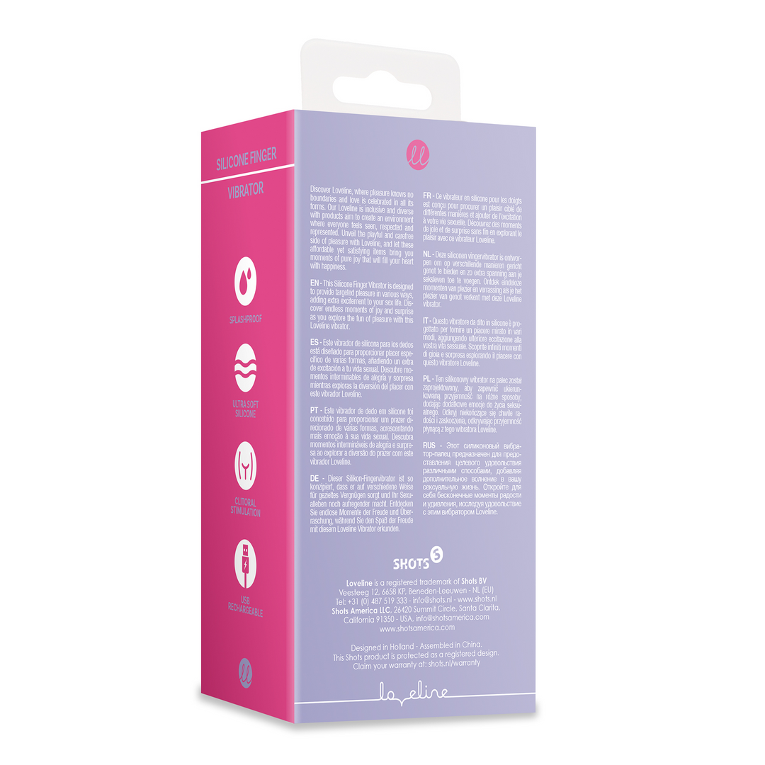 Finger Vibrator aus Silikon - Lavender