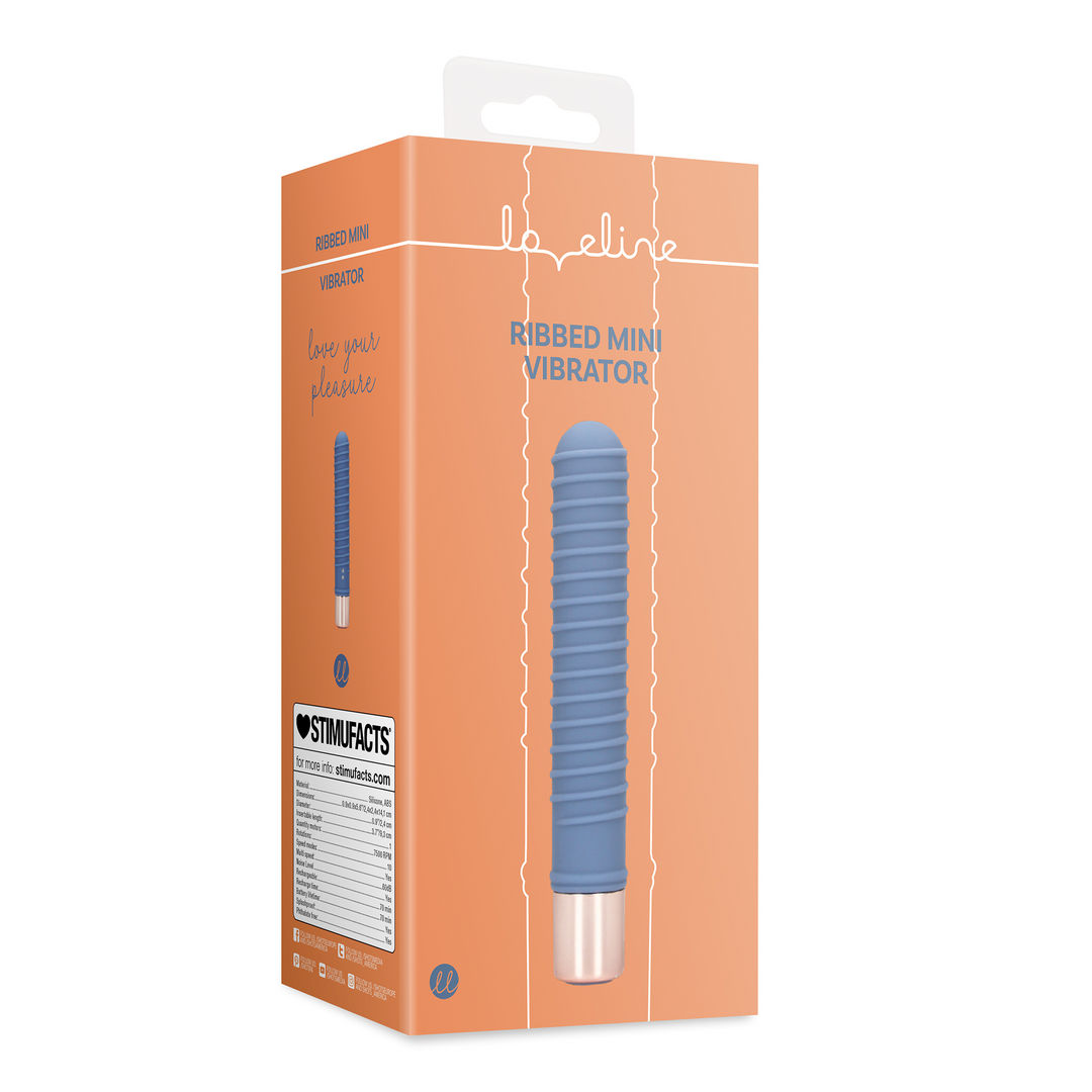 Kleiner Rillen Vibrator - Blue Horizon