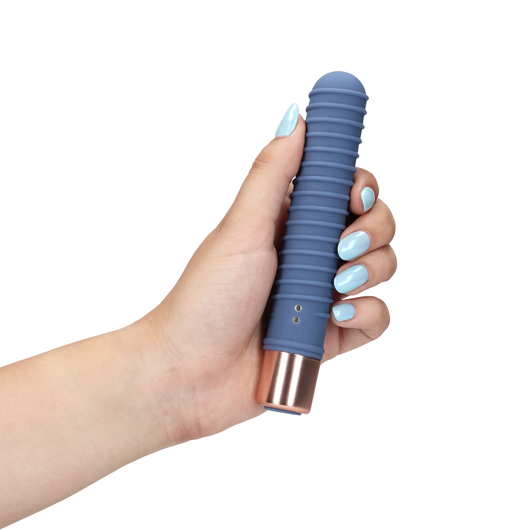 Kleiner Rillen Vibrator - Blue Horizon