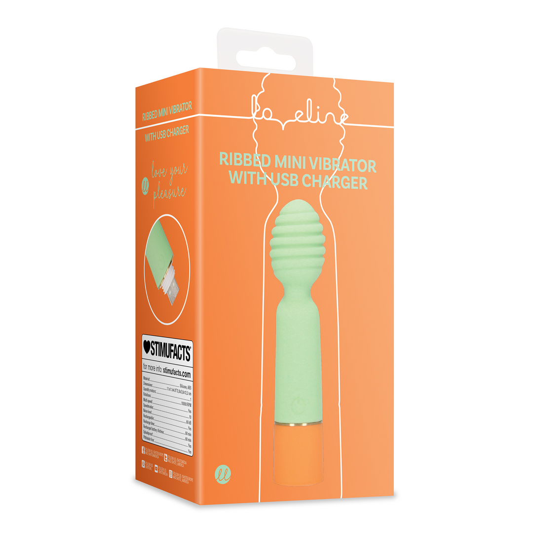Mini Rillen Vibrator mit USB Anschluss - Spring Sage