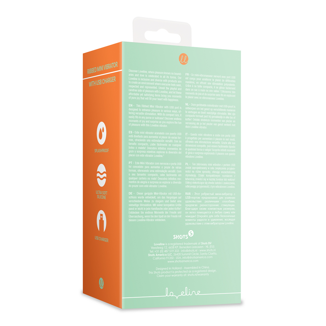Mini Rillen Vibrator mit USB Anschluss - Spring Sage