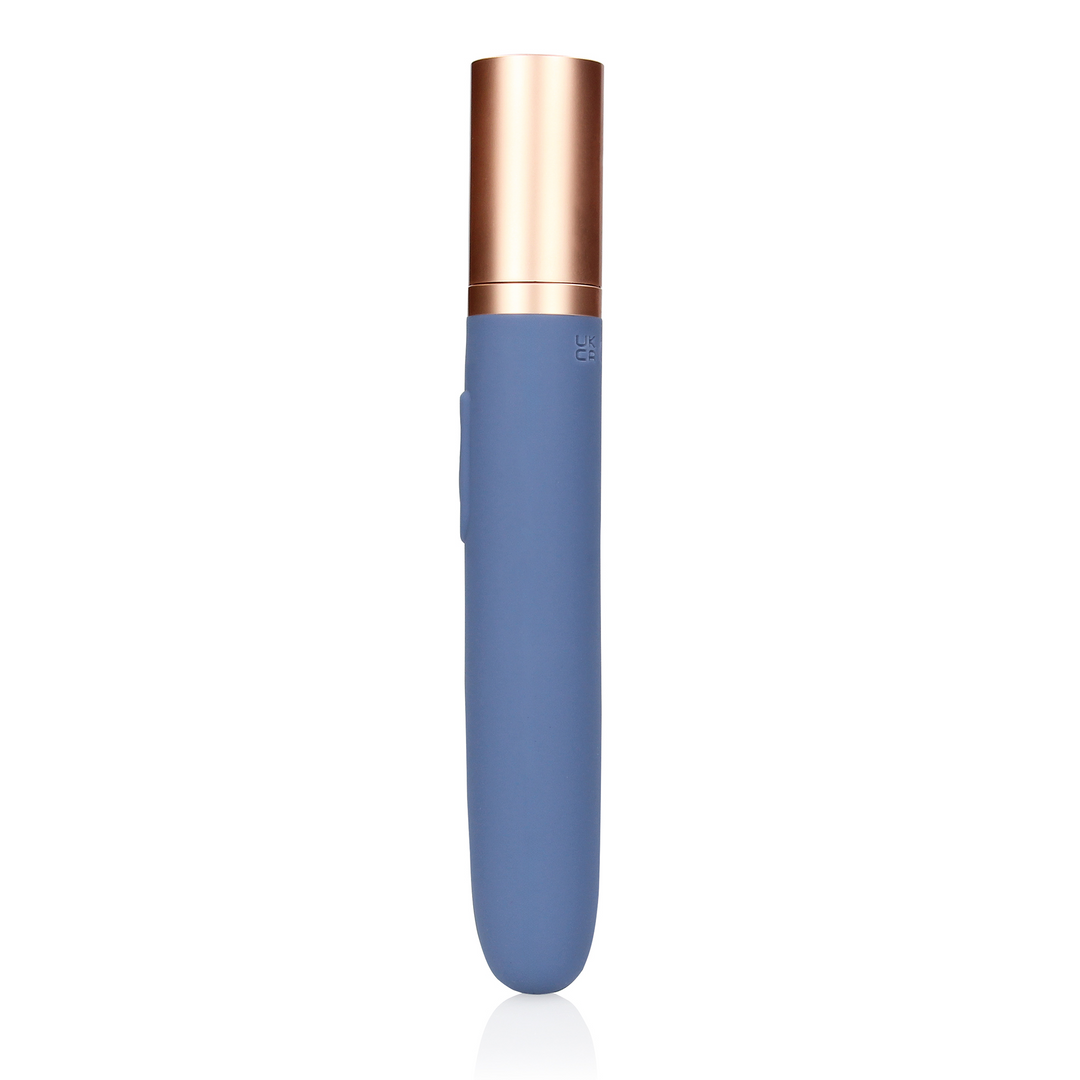 Reise Vibrator mit Gleitgel Fach und Pumpe - Blue Horizon