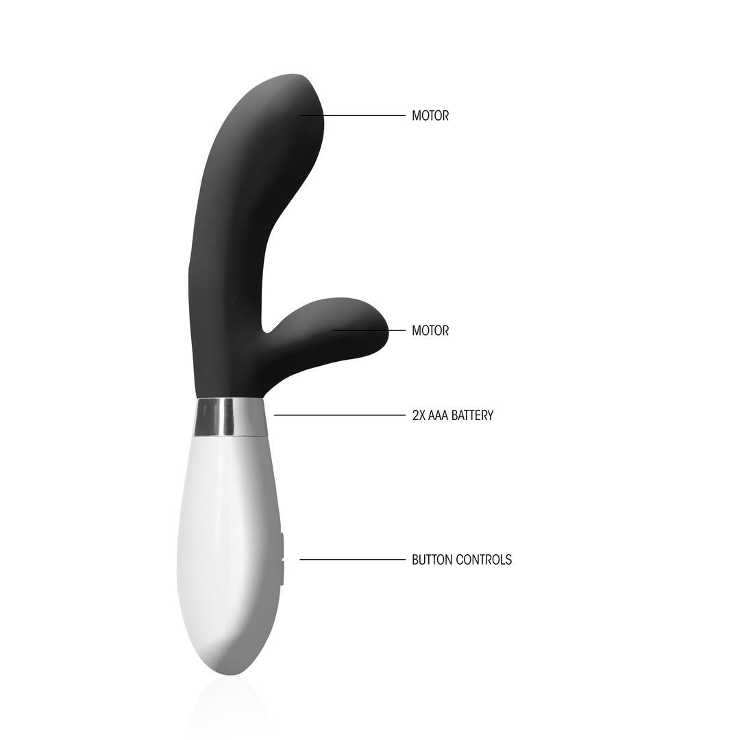 Achilles - Klitorisstimulator und Vibrator - Schwarz