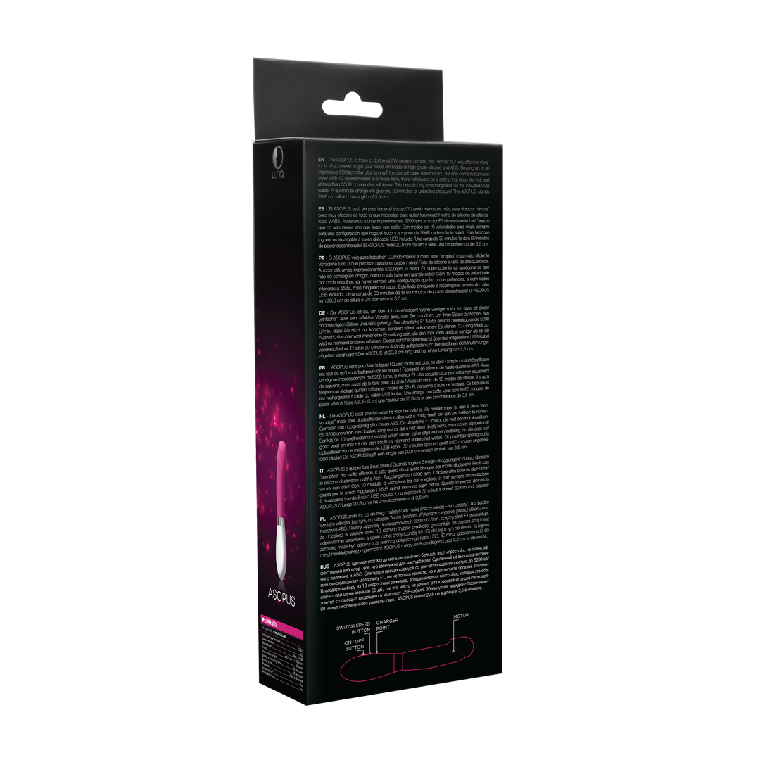 Asopus - wiederaufladbarer Vibrator - Pink