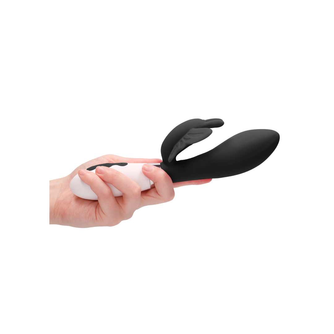 Alexios - Wiederaufladbarer Rabbit Vibrator - Schwarz