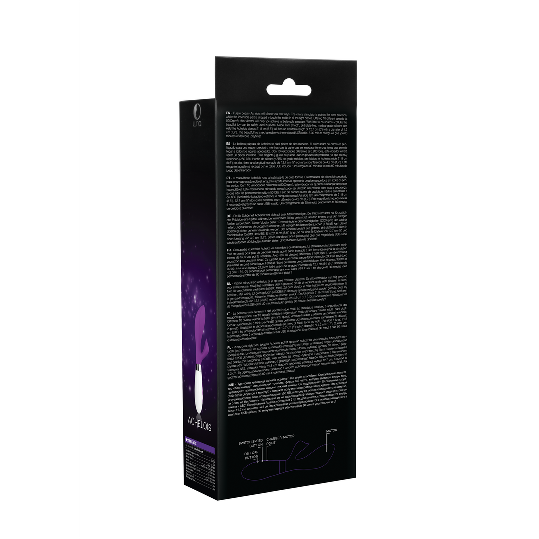 Achelois - Wiederaufladbarer Klitorisstimulator und Vibrator - Lila