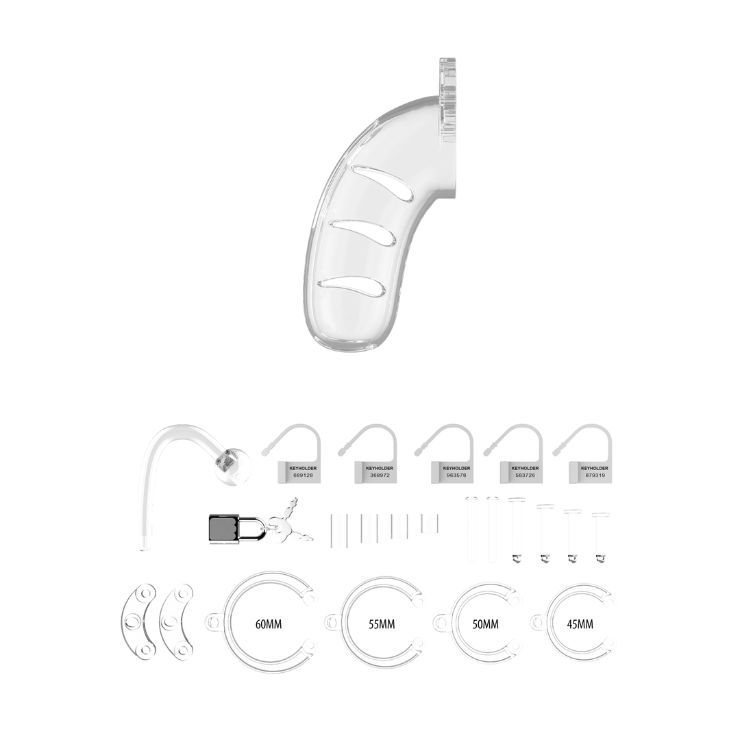 Modell 11 Keuschheitscockkäfig mit Plug - 4,5 / 11,5 cm