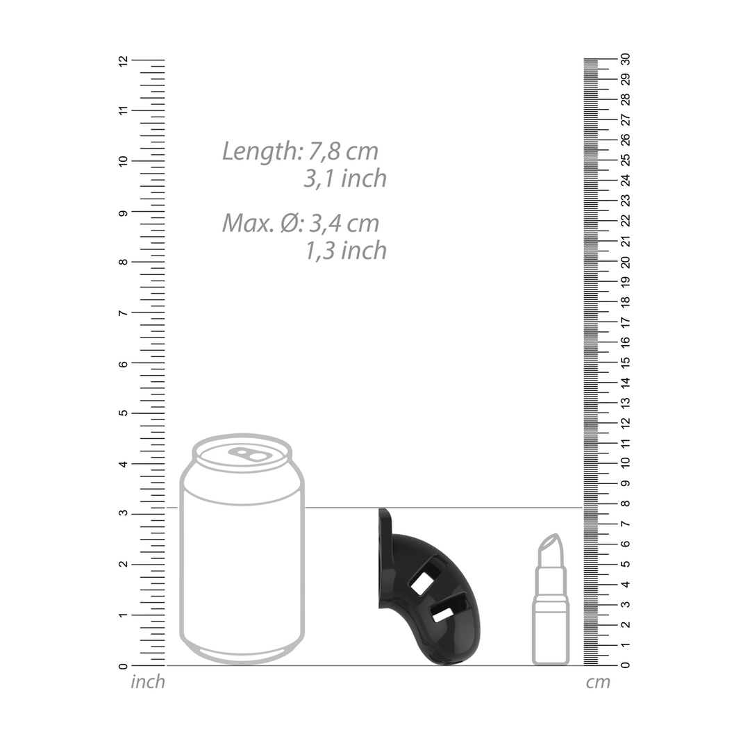 Modell 13 Keuschheitskäfig - 2,5 / 6,5 cm