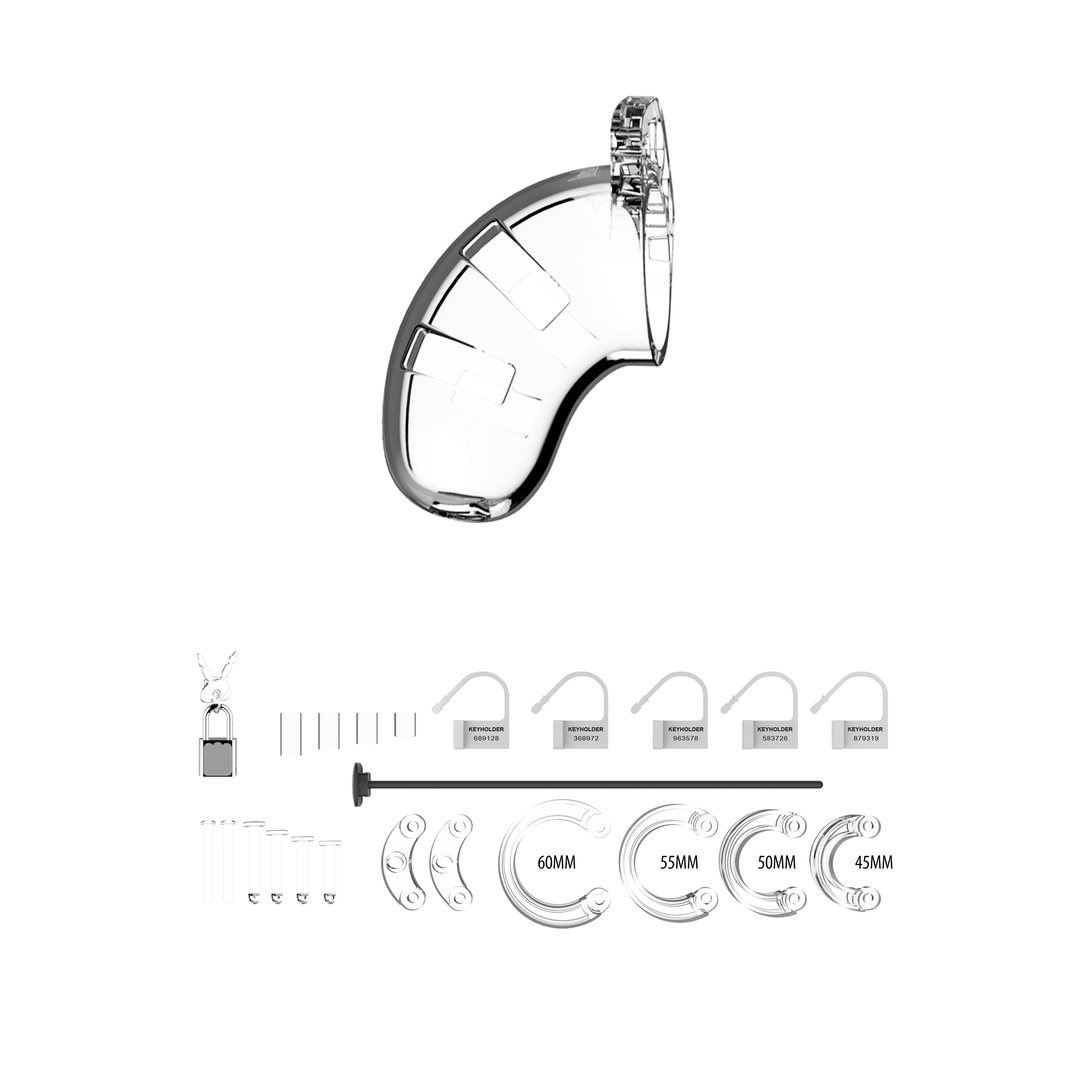 Modell 15 Keuschheitscockkäfig mit Harnröhre Dehnung - 3,5 / 9 cm