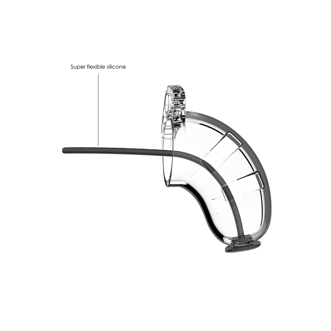 Modell 15 Keuschheitscockkäfig mit Harnröhre Dehnung - 3,5 / 9 cm