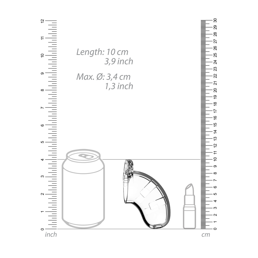 Modell 15 Keuschheitscockkäfig mit Harnröhre Dehnung - 3,5 / 9 cm