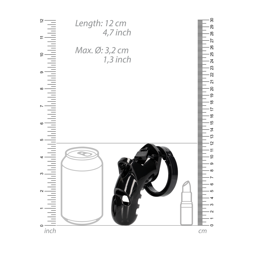 Modell 26 - Keuschheitskäfig - 4,5'' / 11,5 cm - Schwarz