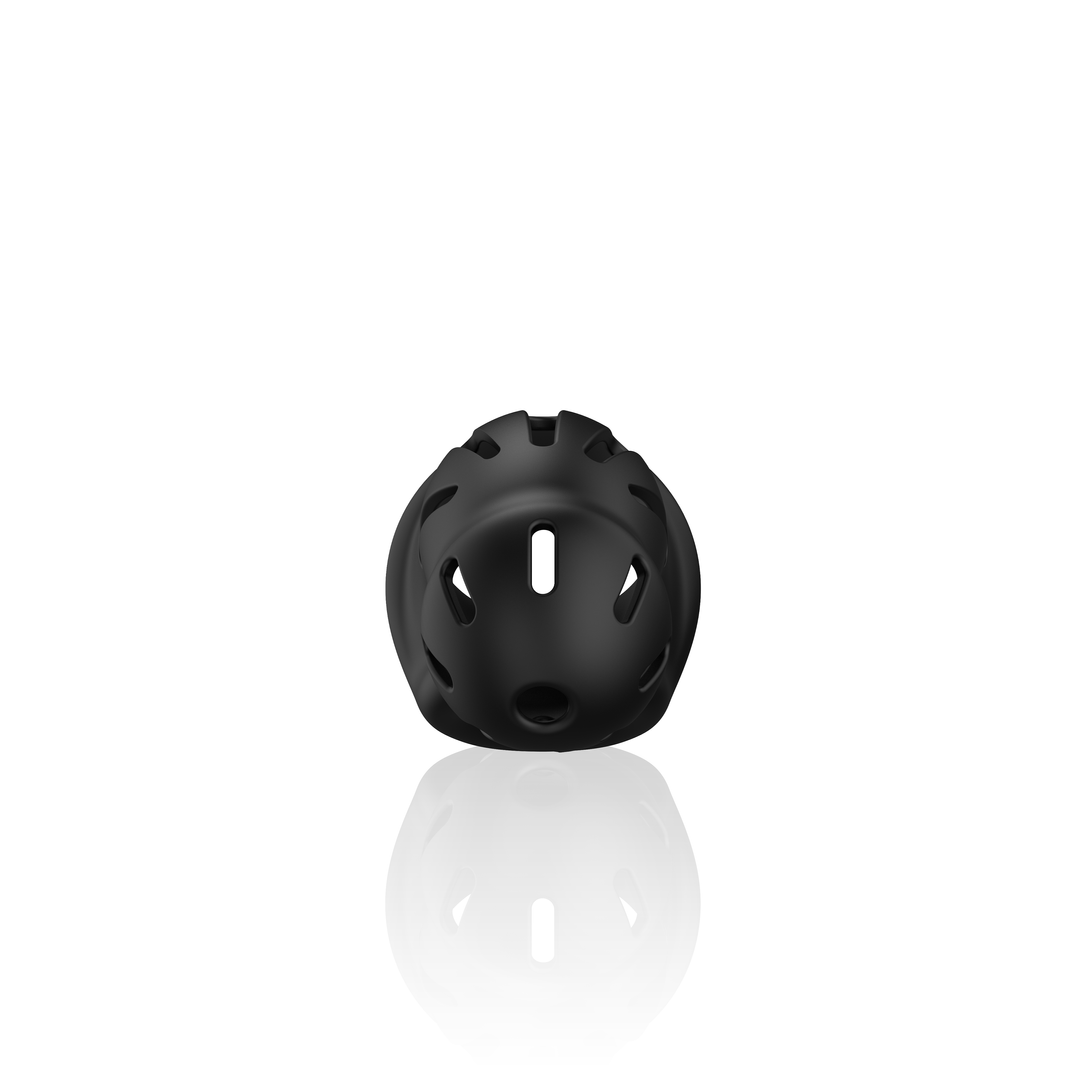 Modell 27 - Ultra Soft Silikon Keuschheitskäfig - Schwarz