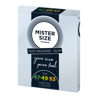 Reines Gefühl - Testpaket Slim - Kondome 47, 49, 53 mm - 3 Stück