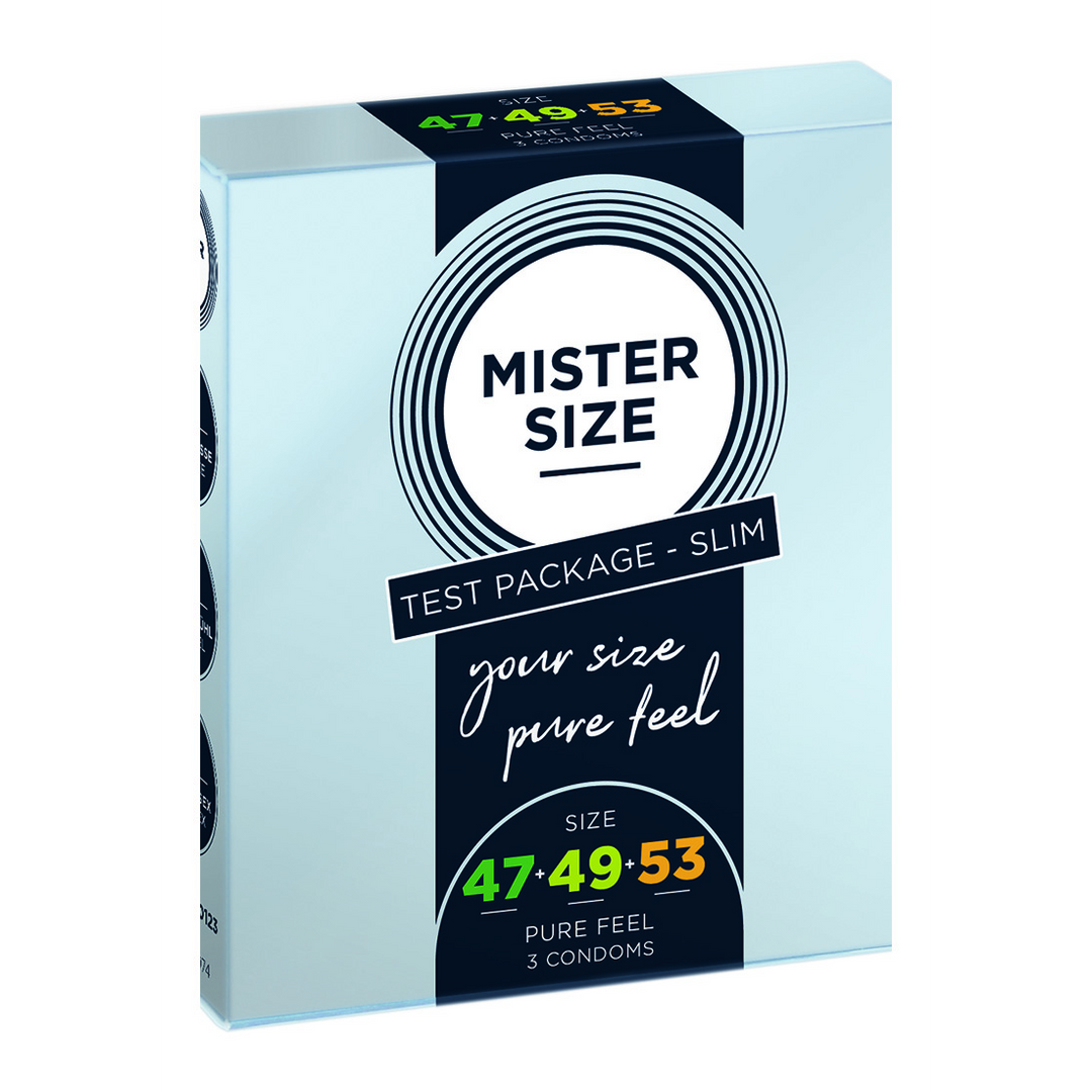 Reines Gefühl - Testpaket Slim - Kondome 47, 49, 53 mm - 3 Stück
