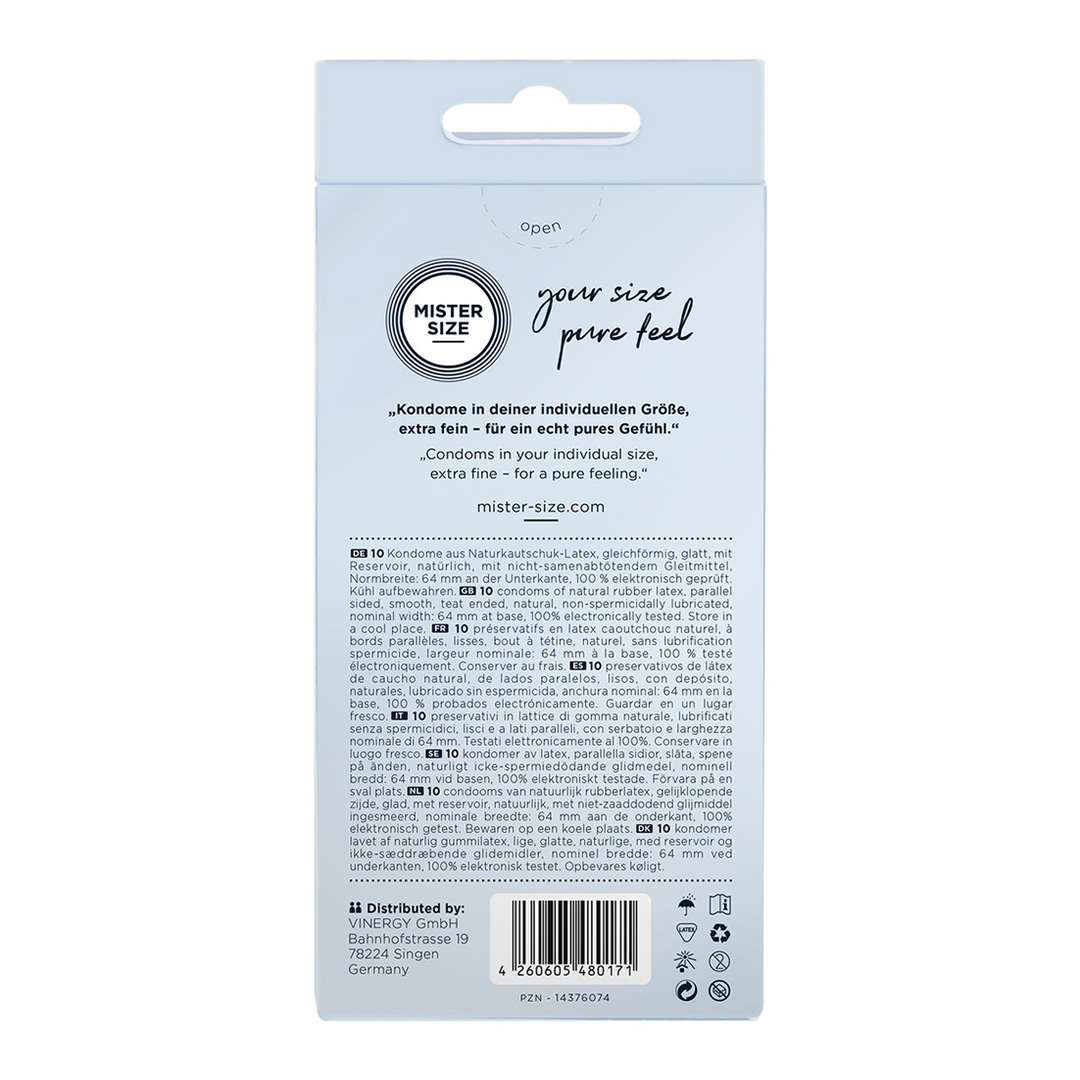 Pure Feel - Kondome 64 mm - 10 Pack