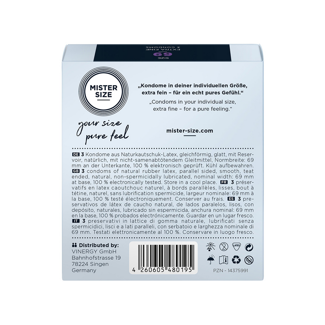 Pure Feel - Kondome 69 mm - 3 Pack