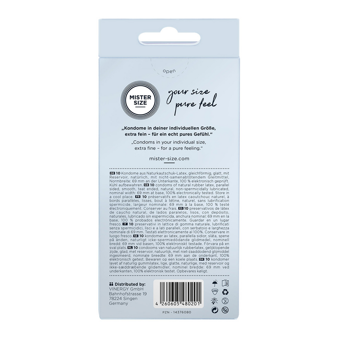 Pure Feel - Kondome 69 mm - 10 Pack