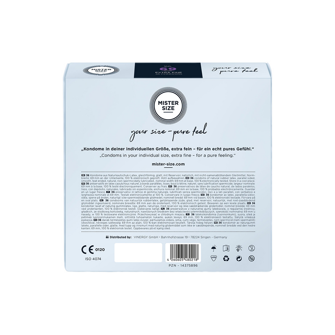 Pure Feel - Kondome 69 mm - 36 Pack
