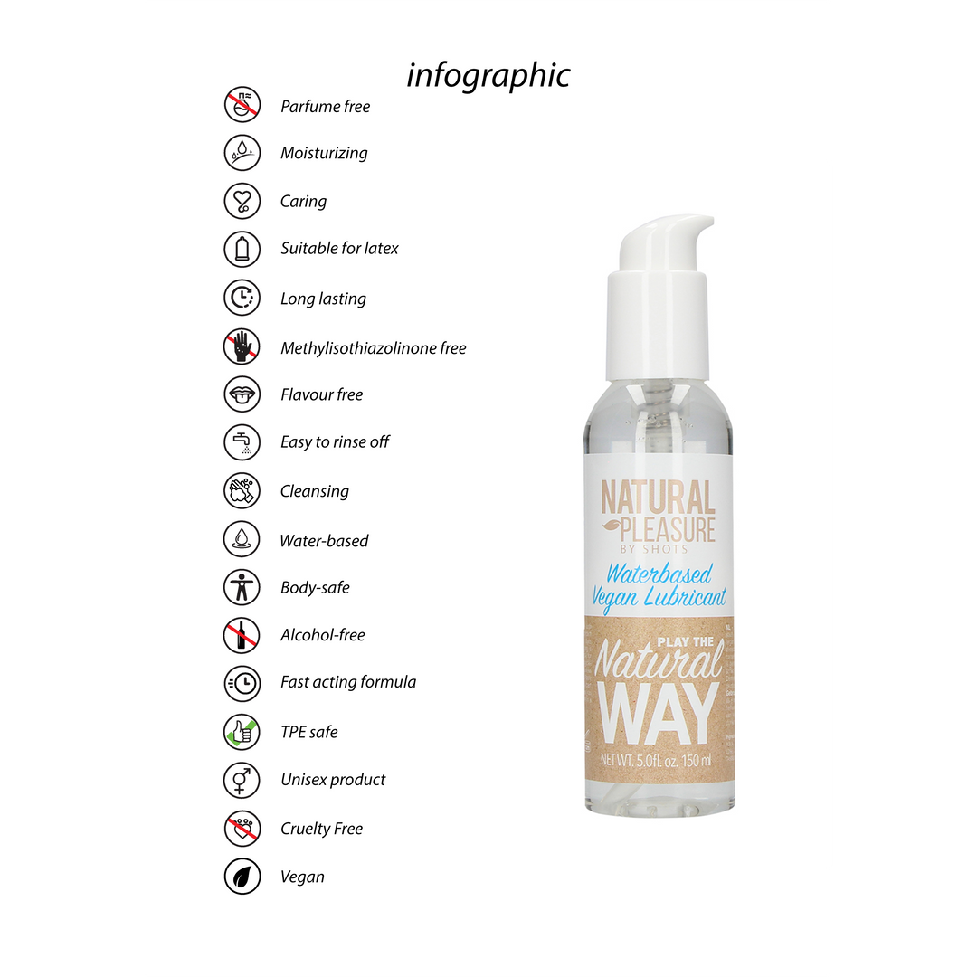 Vegan wasserbasierte Gleitmittel - 5 fl oz / 150 ml