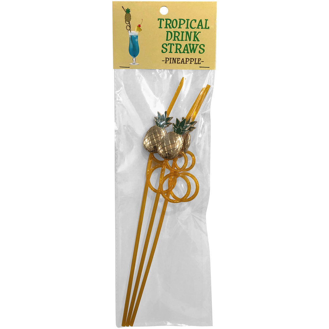 Tropischer Trinkhalm - Ananas
