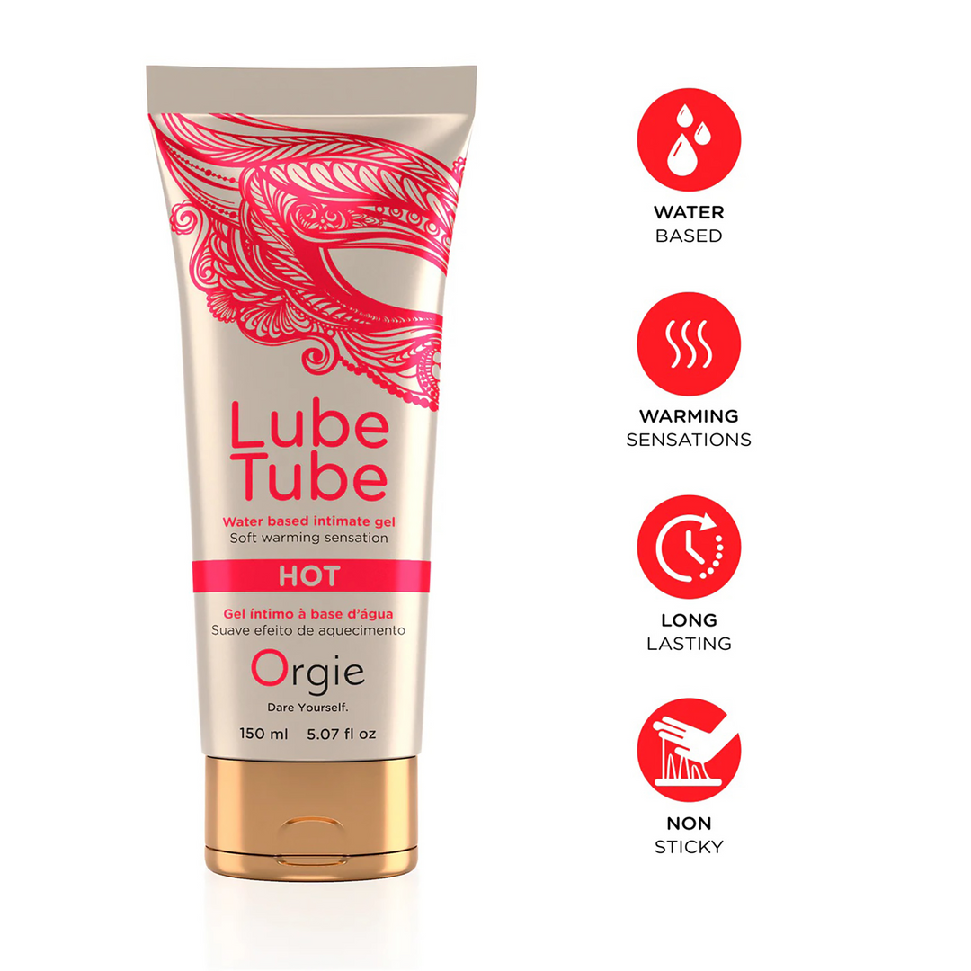Lube Tube Hot - Wasserbasierte Gleitmittel mit einem wärmenden Effekt - 5 fl oz / 150 ml