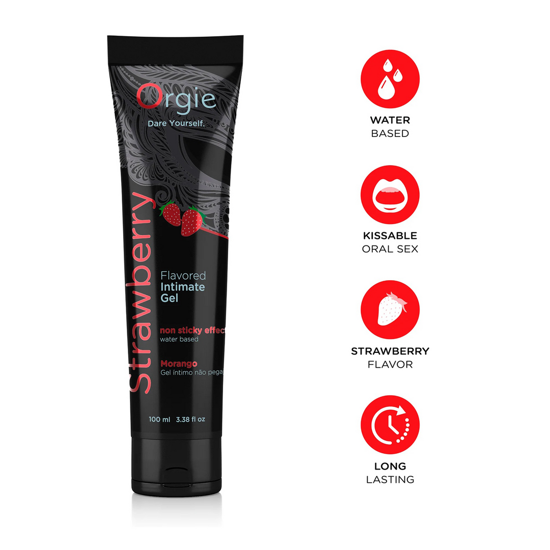 Lube Tube Strawberry - Wasserbasierter Gleitmittel - 3 fl oz / 100 ml