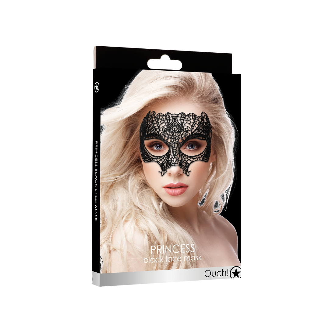 Prinzessin - Schwarze Spitzenmaske