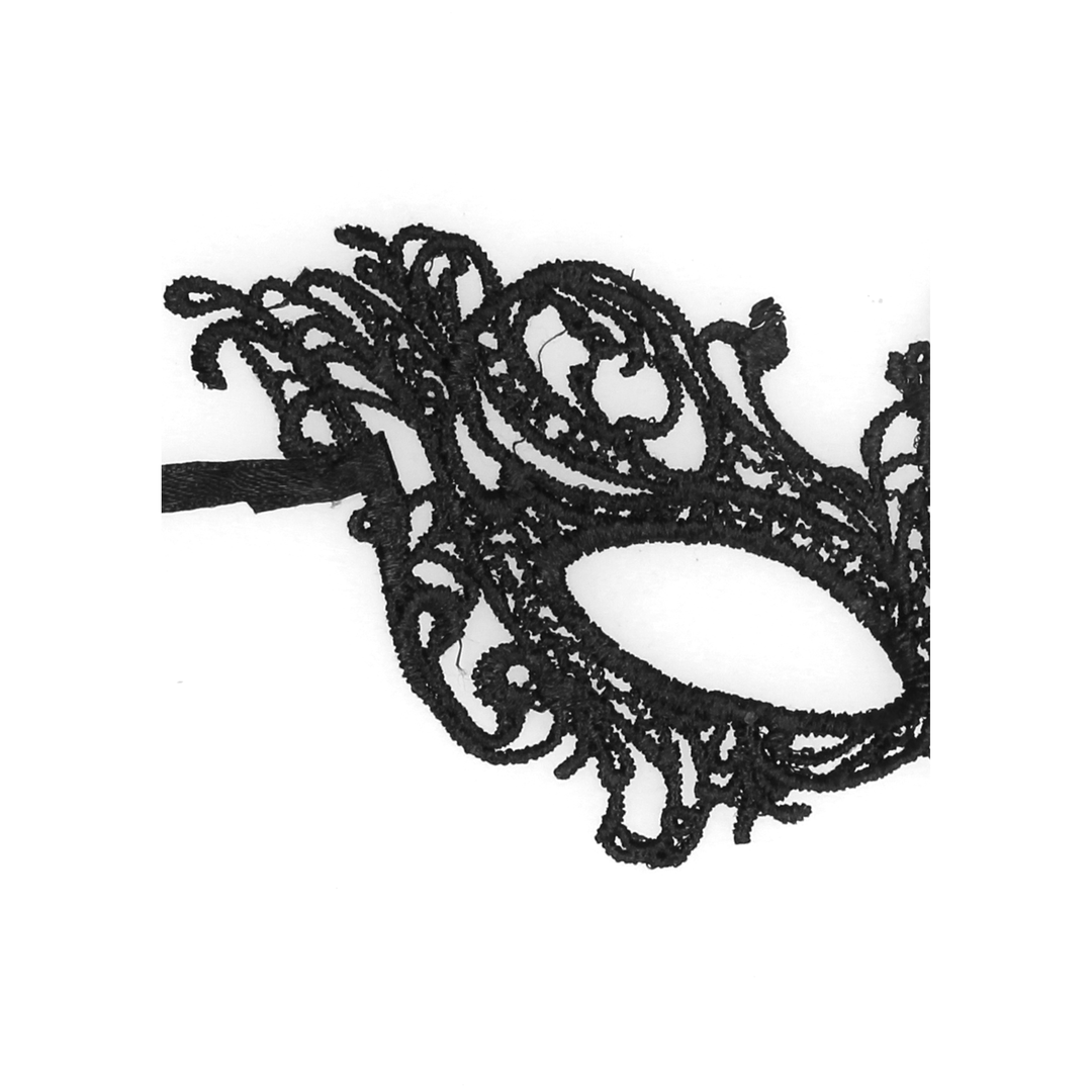 Königliche - schwarze Spitzenmaske