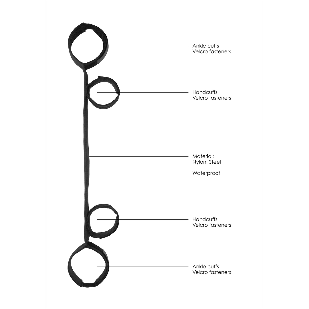 Spreader Bar mit Hand- und Fußfesseln