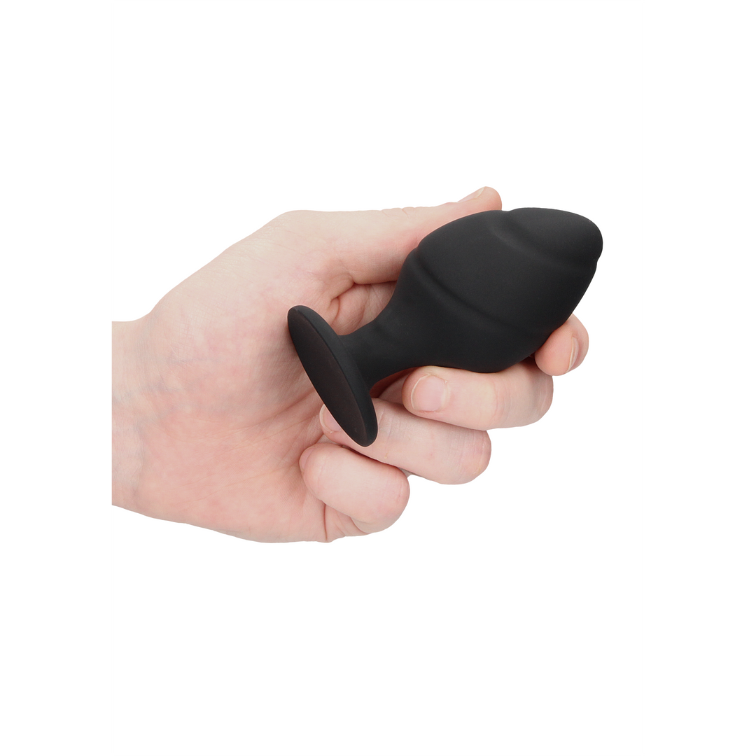 Swirled Butt Plug Set - Schwarz