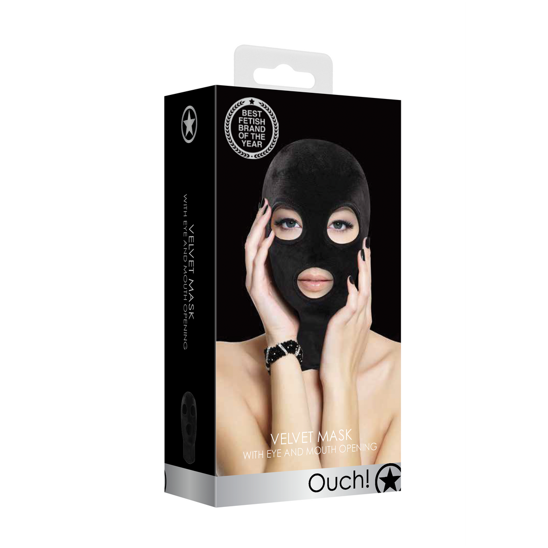 Maske mit Augen- und Mundöffnung