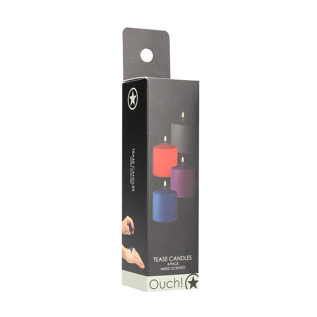 Tease Candles - Mix - 4 Stück - Multicolor