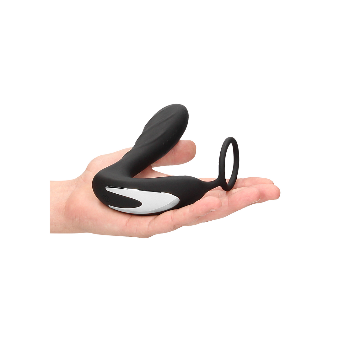 E-stim Vibrating Butt Plug Cockring
