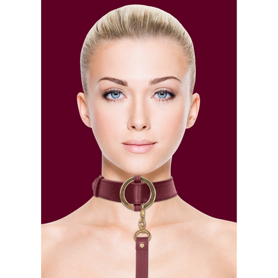 Luxuriöses Halsband mit Leine