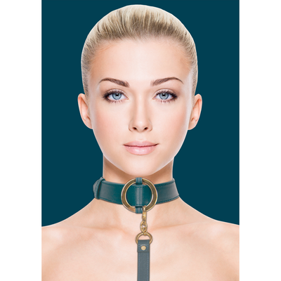 Luxuriöses Halsband mit Leine