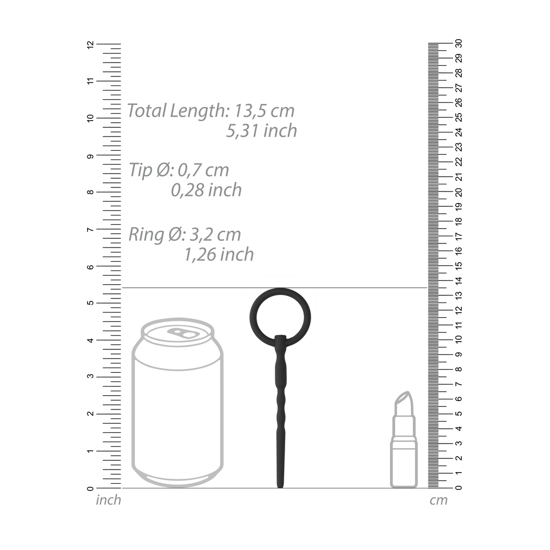 Silicone Penis Plug - 0,3 / 7 mm