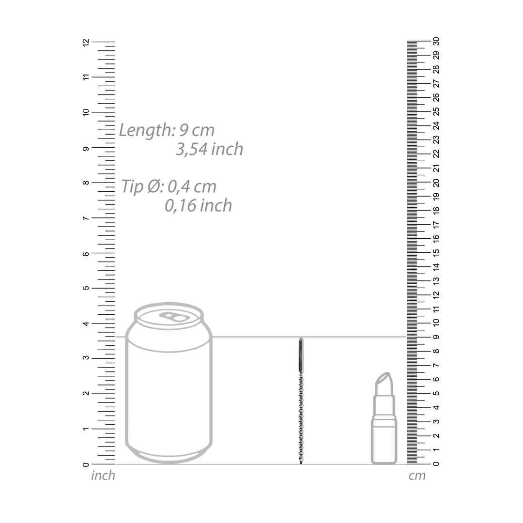 Metal Anfänger Penis Plug - 0,2 / 4 mm